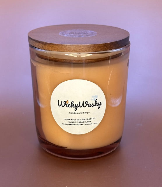 B. 8 Ounce Amber Glass Jar