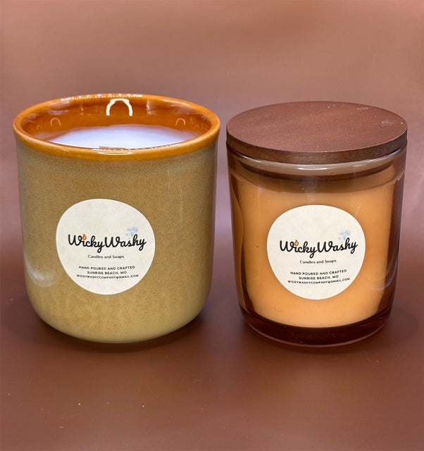 B. 8 Ounce Amber Glass Jar